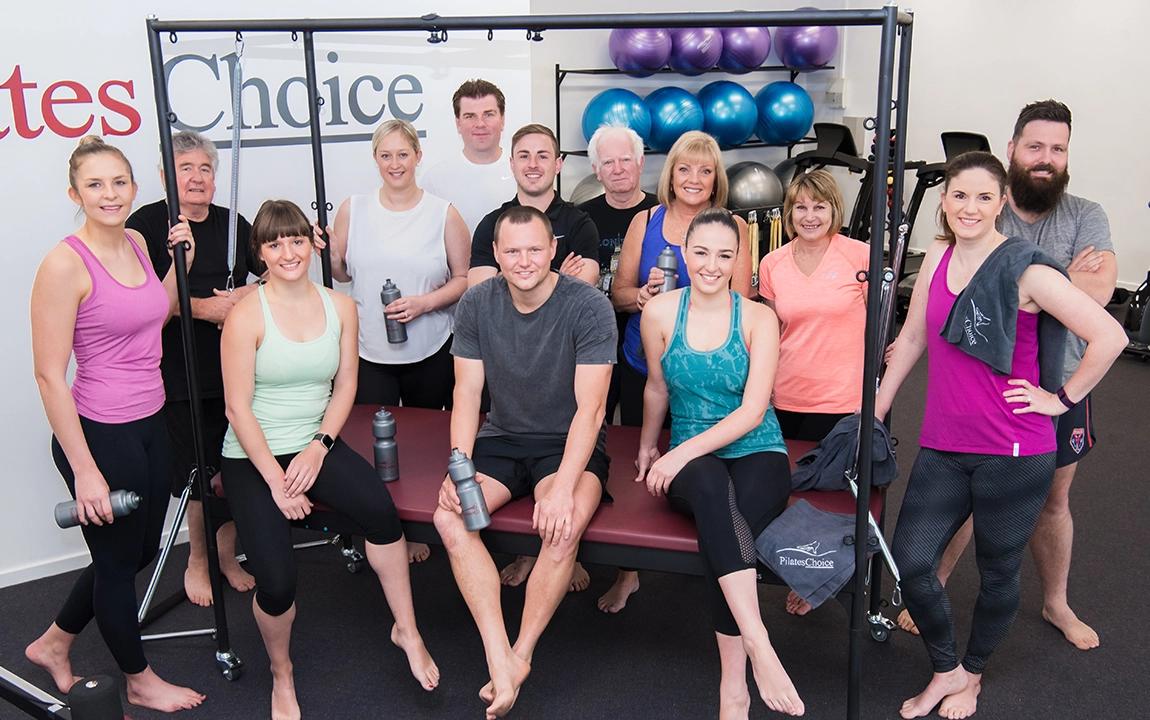 Group picture of happy PhysioChoice clients